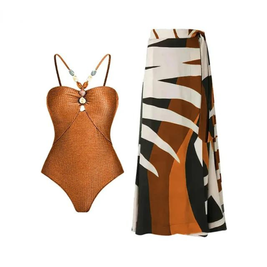 'Callie' Monokini and sarong set.