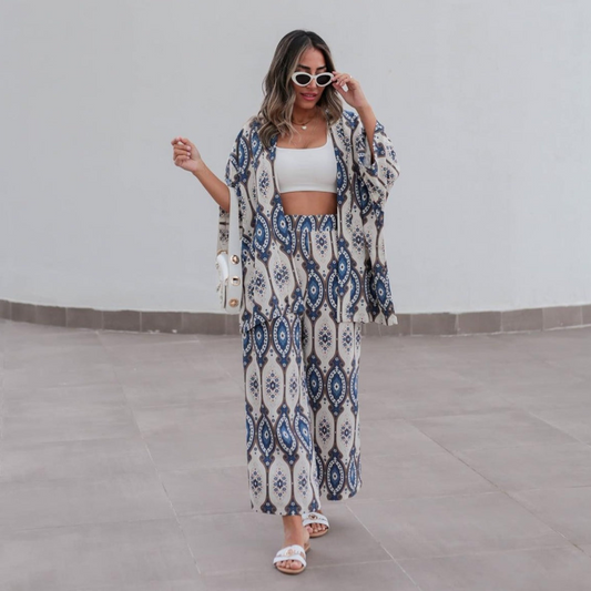 'Delilah' kimono and trousers set