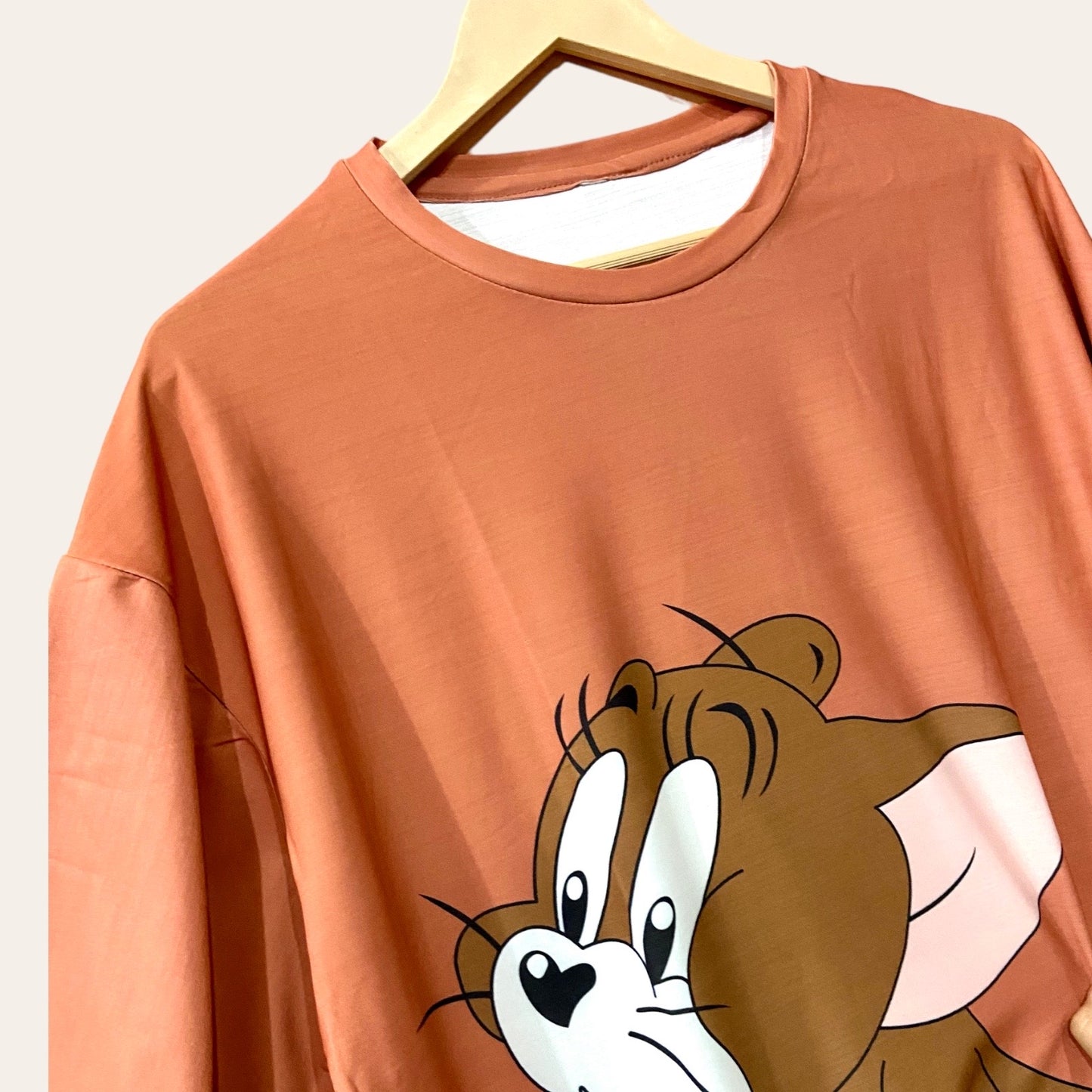 ‘Tom and jerry’ oversized tee