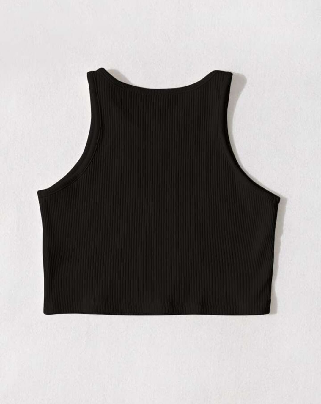 ‘Baby’ ribbed tank top.