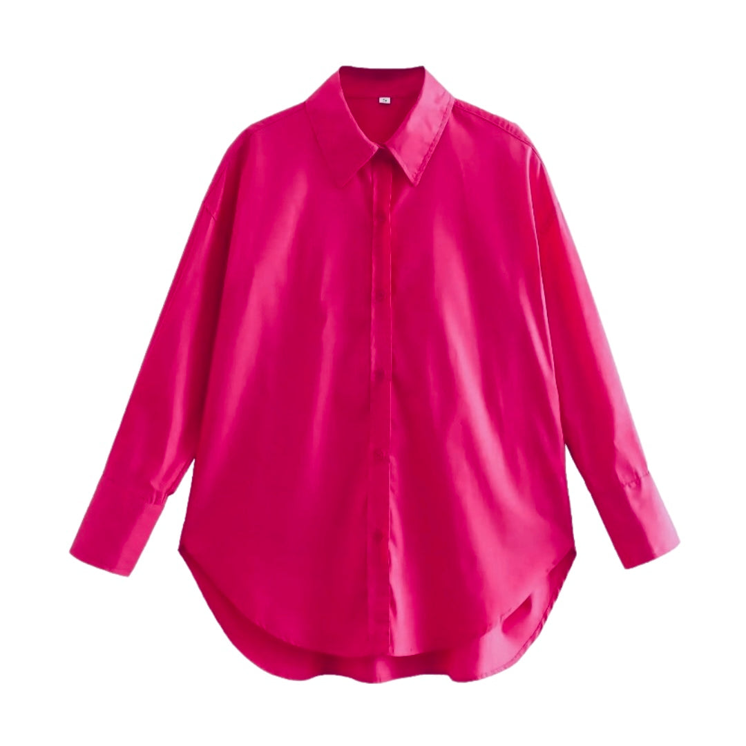 ‘Rosy’ high-low Shirt.