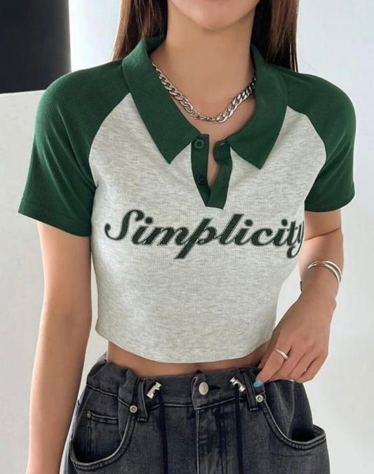 ‘Simplicity’ crop top.